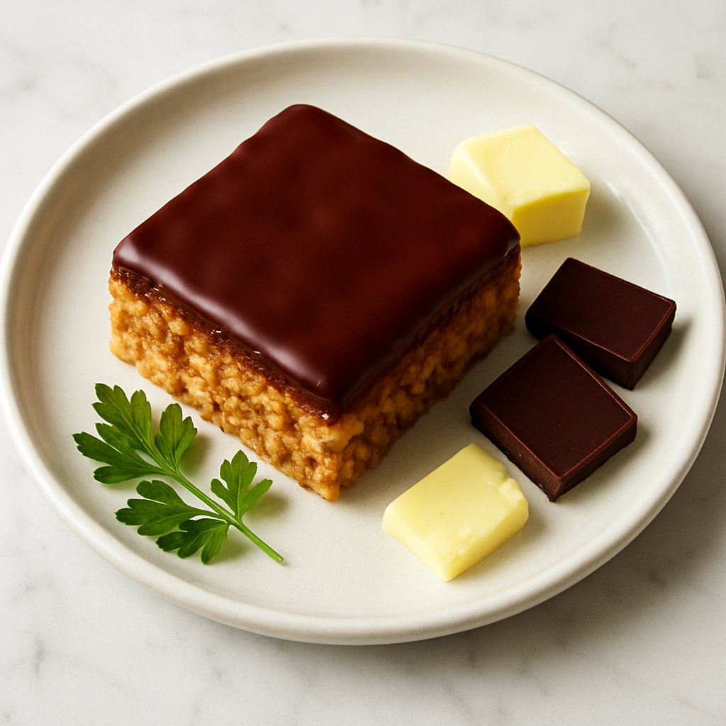 Chocolate-Dipped Snack Bar Squares