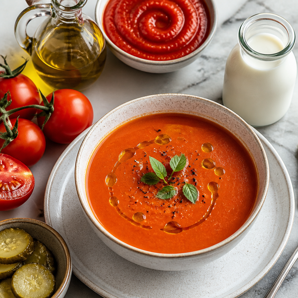 Smoky Tomato and Pickle Soup