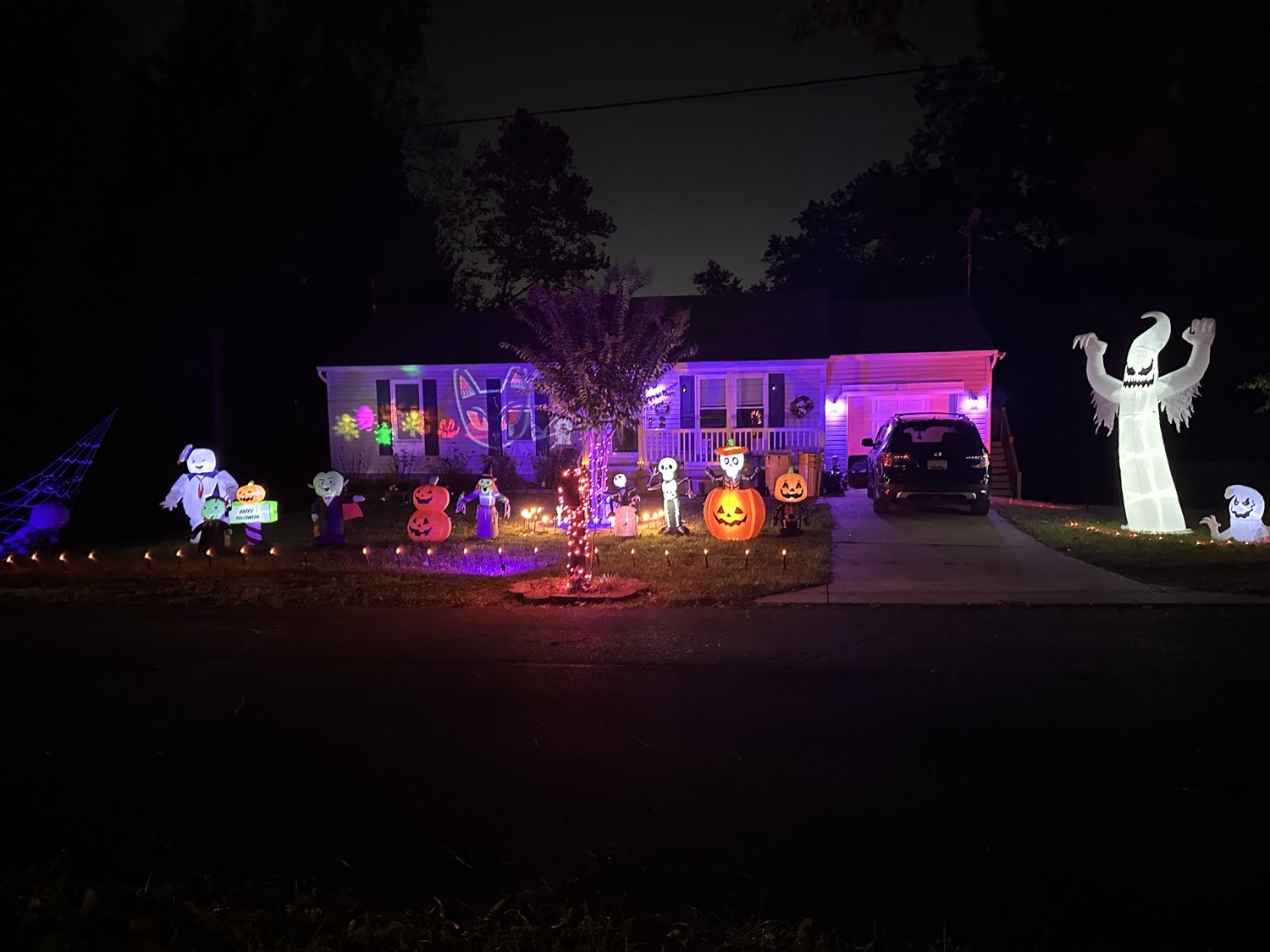 creepy road & a not so scary haunted house