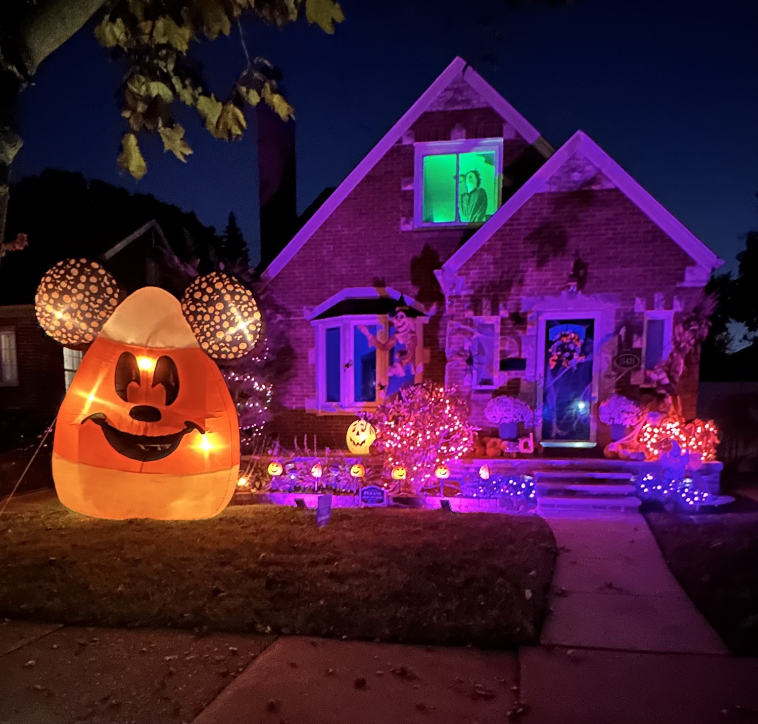 Disney And Michael Myers On The Avenue