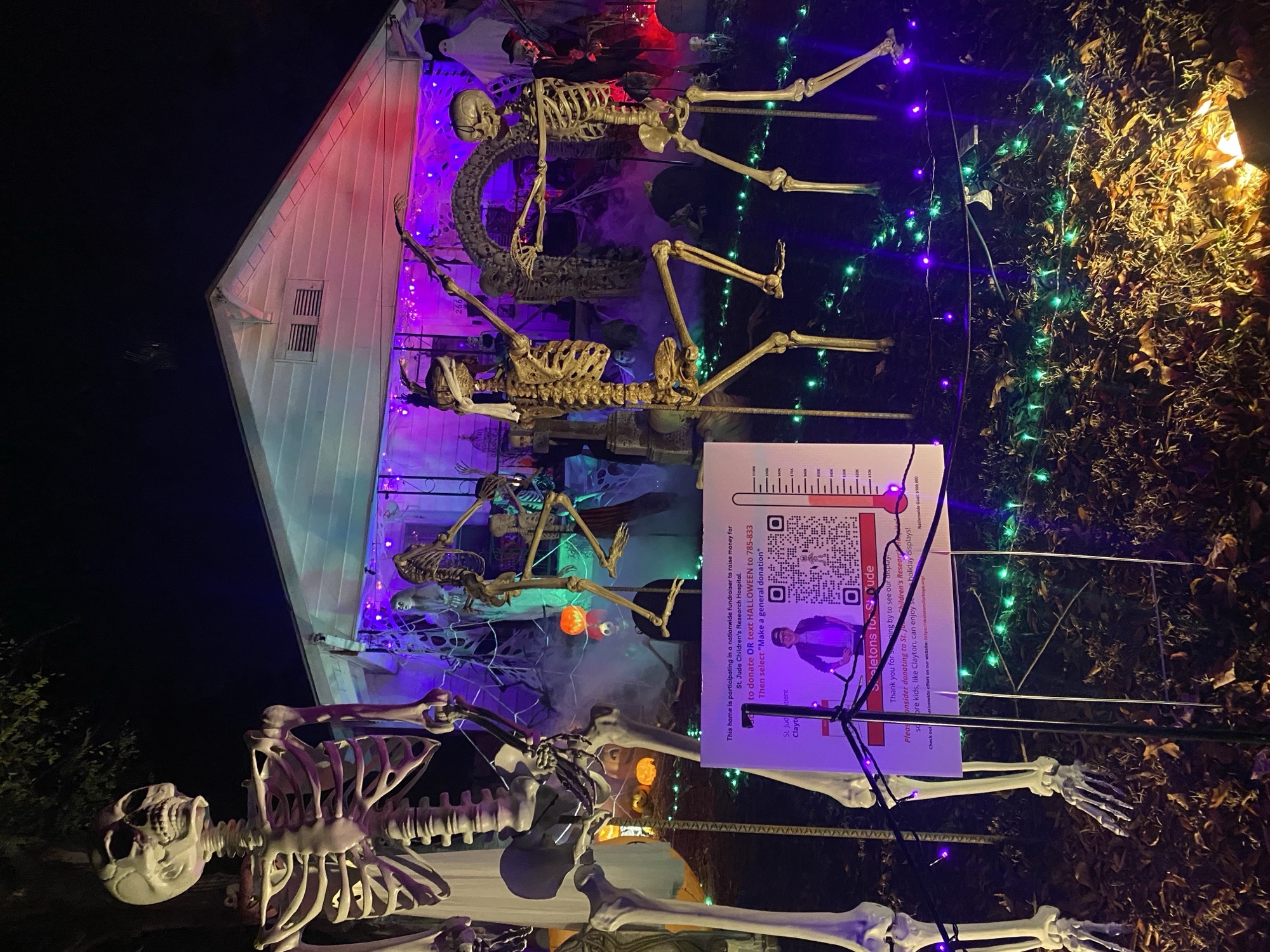 2024 Skeletons For St Jude Display