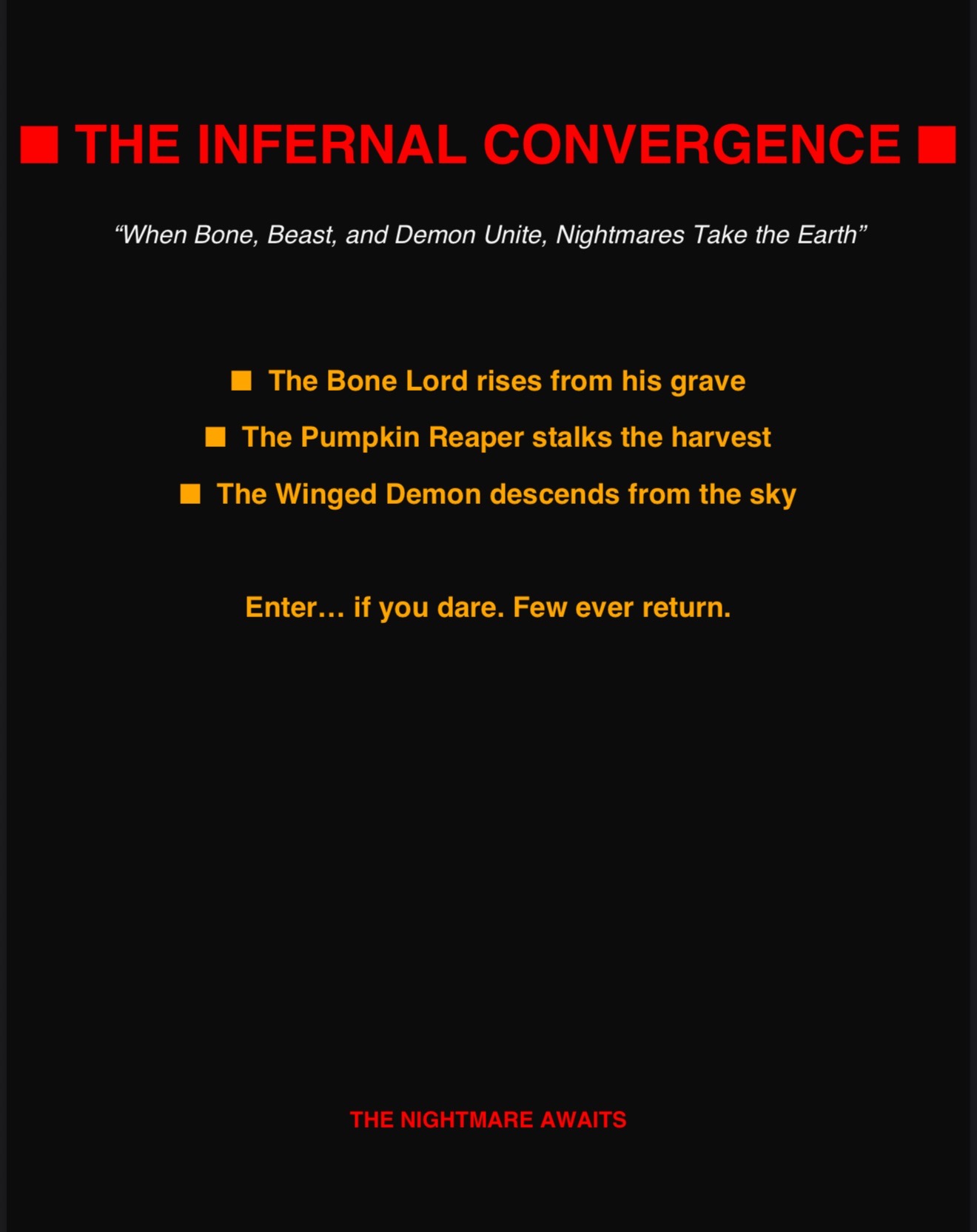 THE INFERNAL CONVERGENCE