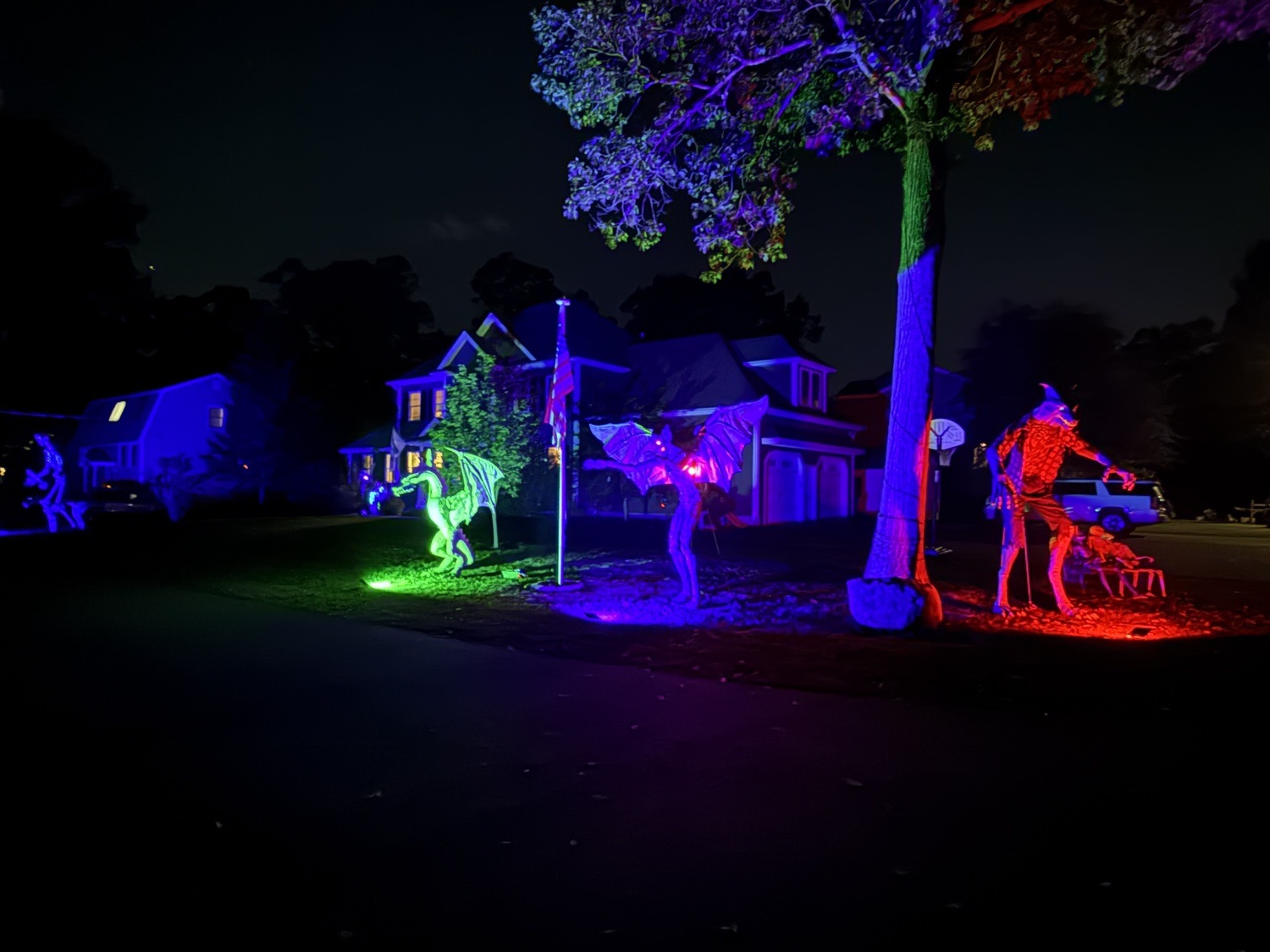 Pinehurst Giants Halloween Display