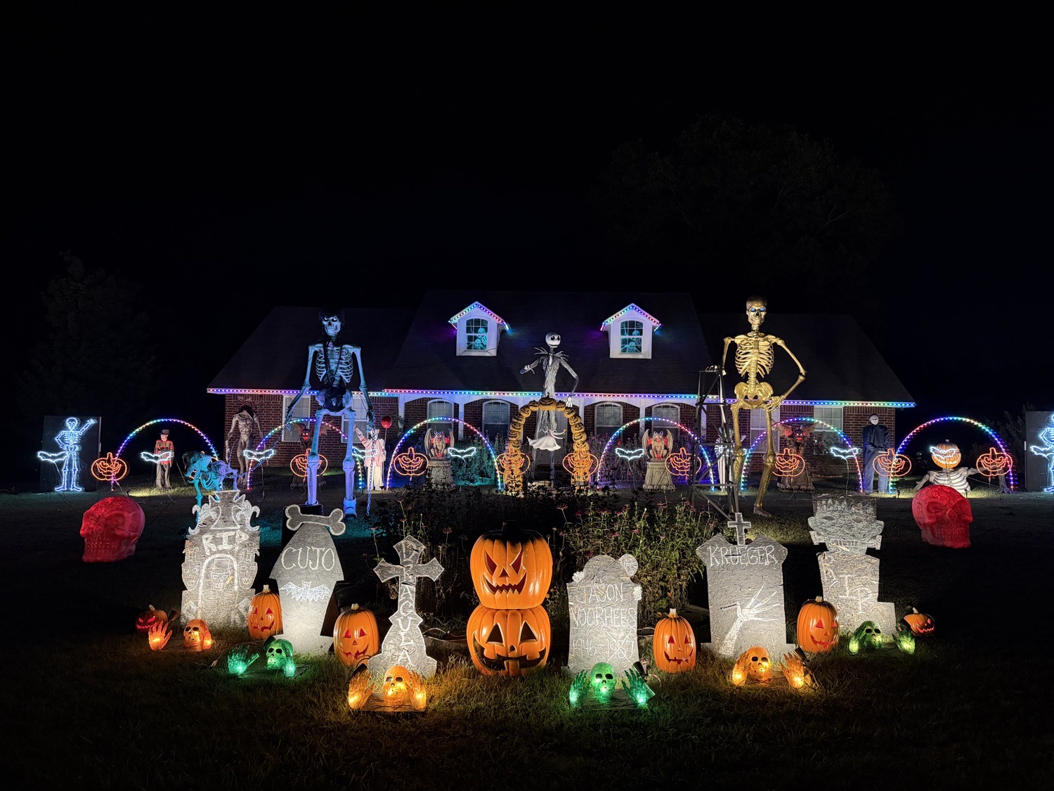 Grady Lights Halloween display