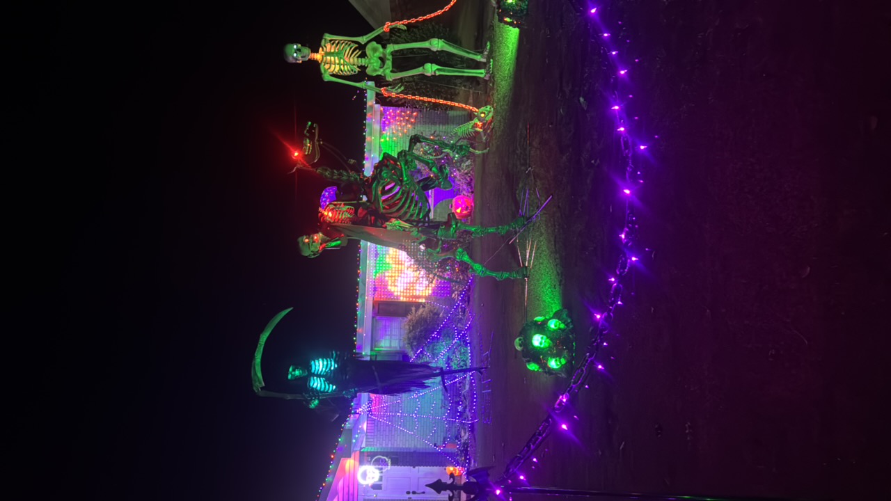 The Franklins Halloween Display
