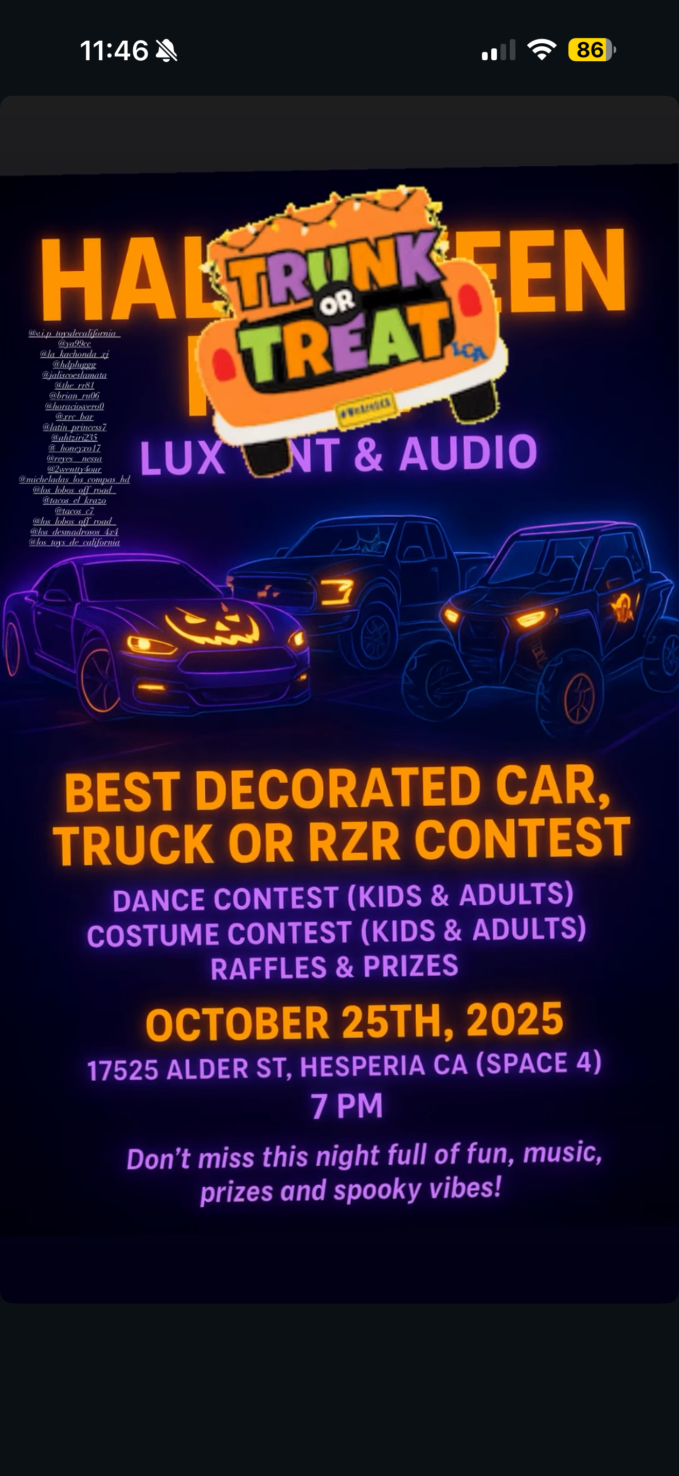 TRUNK OR TREAT