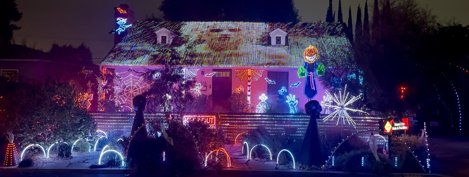 Lights On Falcon Halloween Light Show
