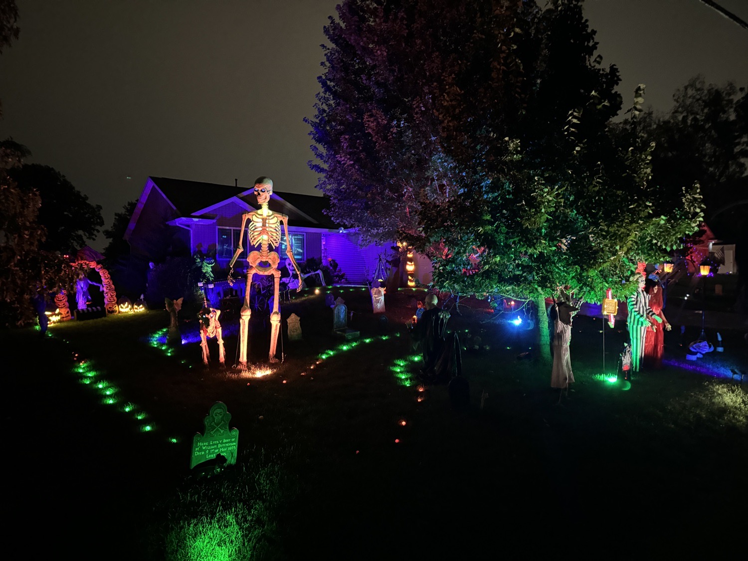 Haunted Yard Display