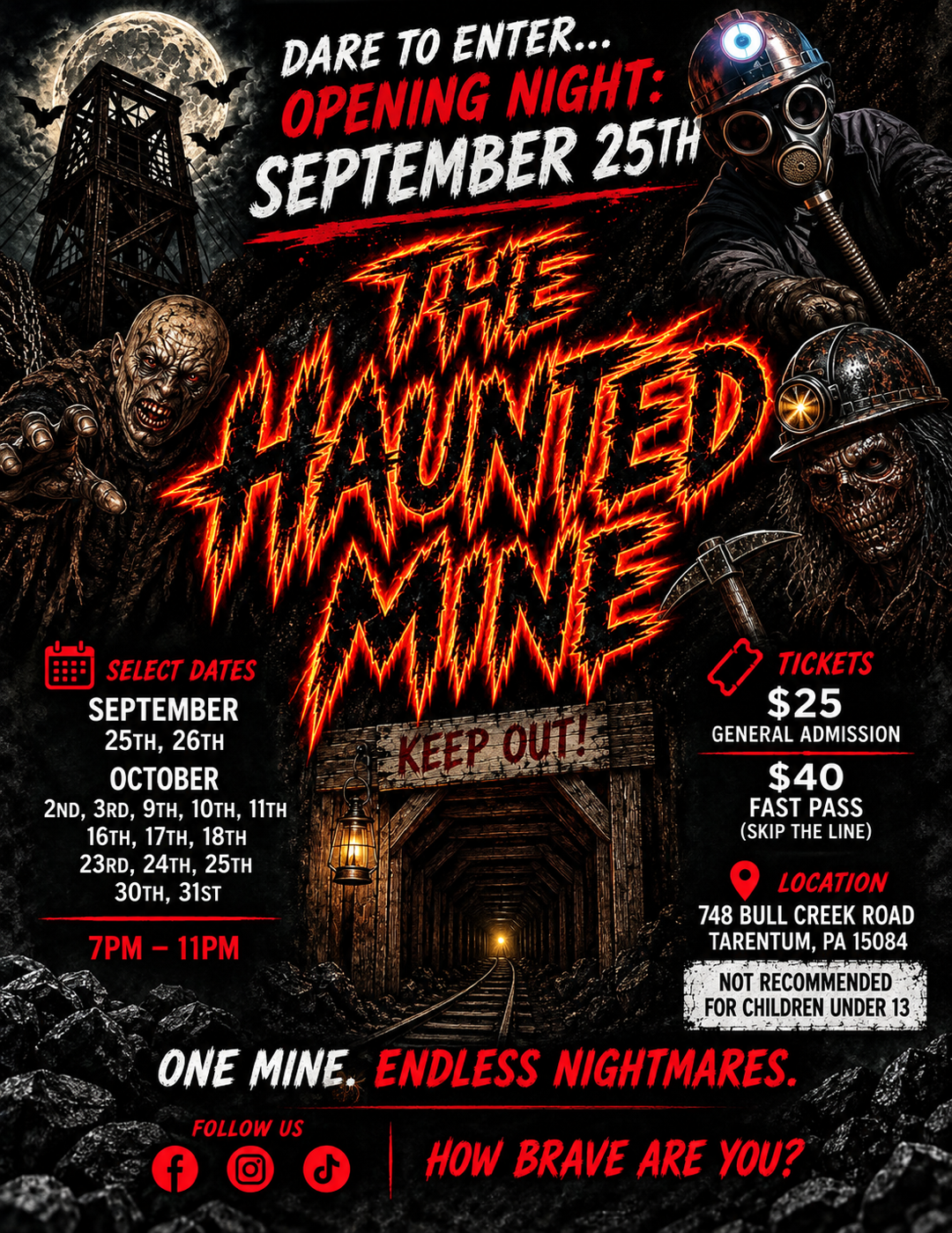 The Haunted Mine — haunted house in Tarentum, PA