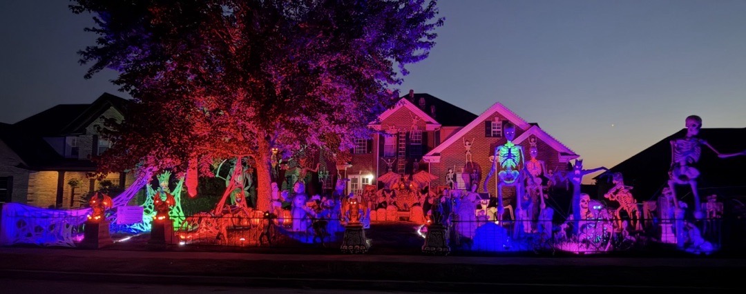 McAlpin manor Halloween Display in Nicholasville, Kentucky