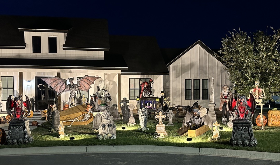 The graveyard is officially open. 🪦🎃 in Edinburg, TX