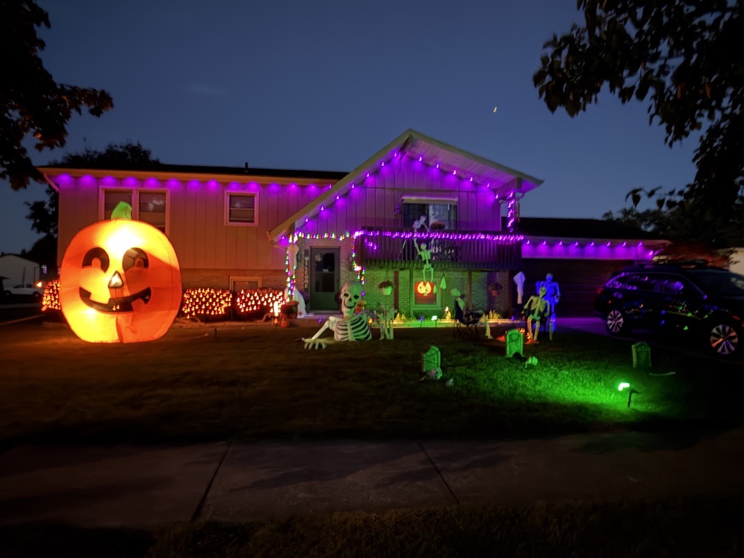 Sweeney’s Spooky lights Halloween Haunt in Portage, Indiana
