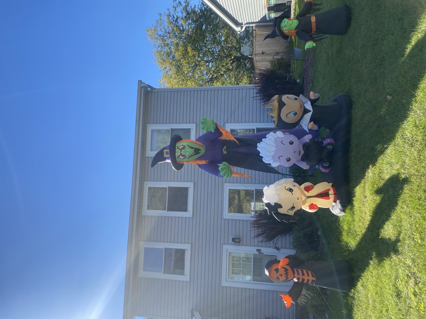 Tallest Witch In The City Halloween Display in Streamwood, Illinois