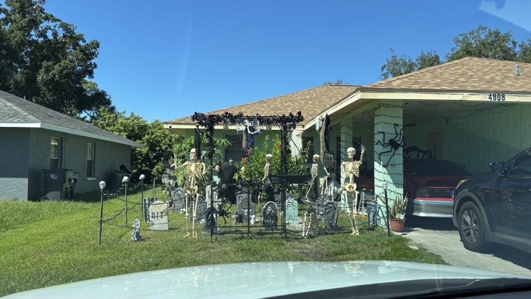 Gonzalez House Of Horrors Halloween Display in Bradenton, Florida