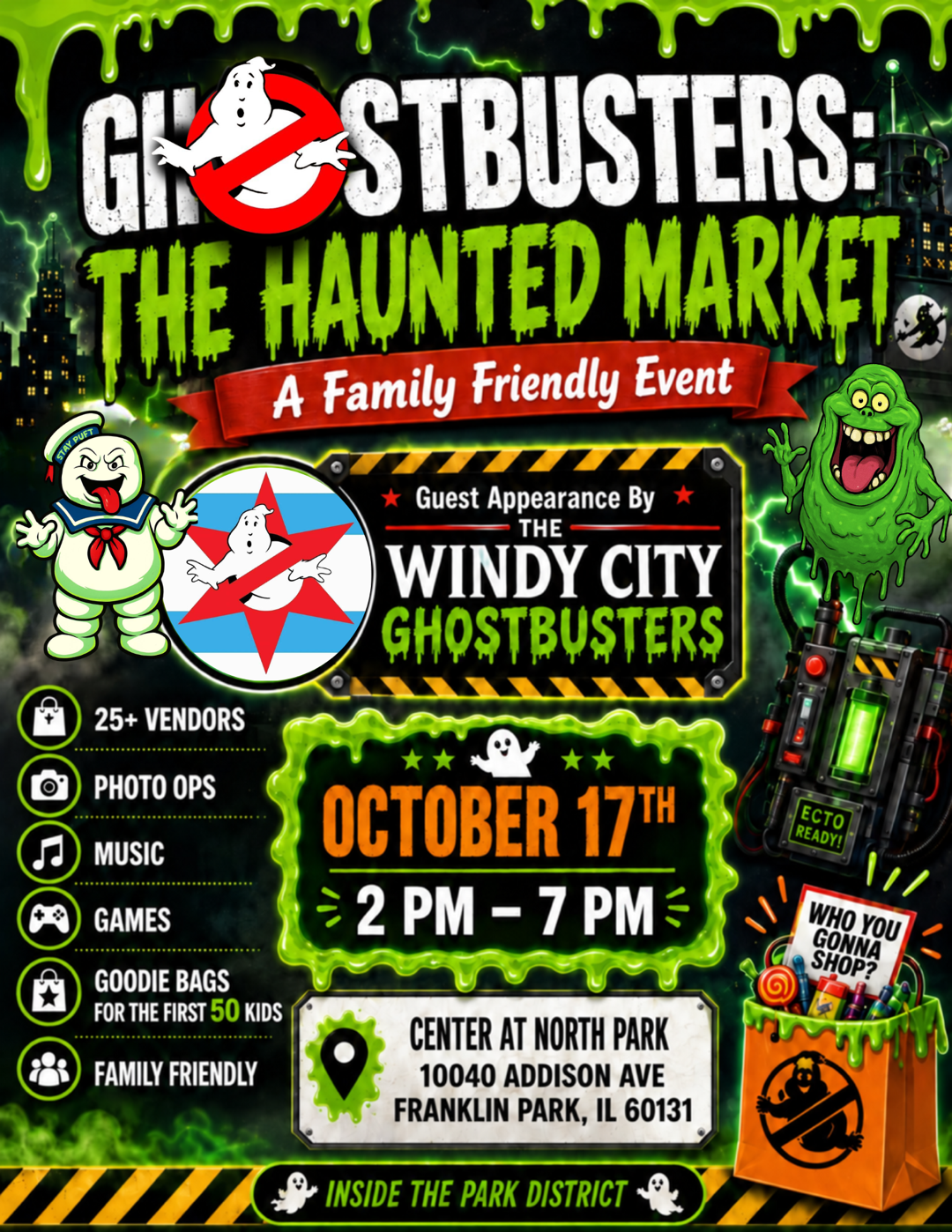 Ghostbusters: The Haunted Market in Franklin park, Illinois