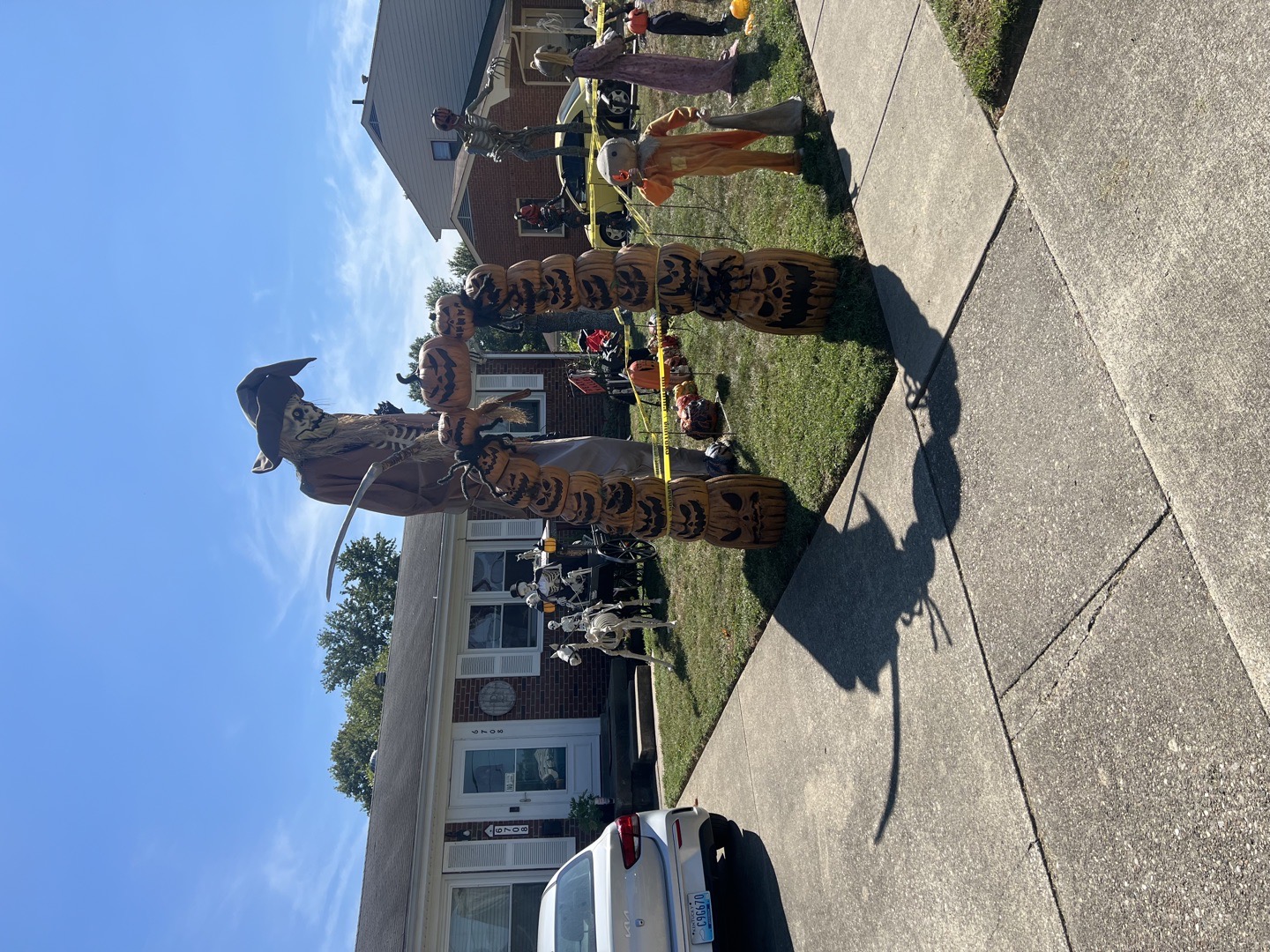 Monster On Morning Star Halloween Display in Louisville, Kentucky