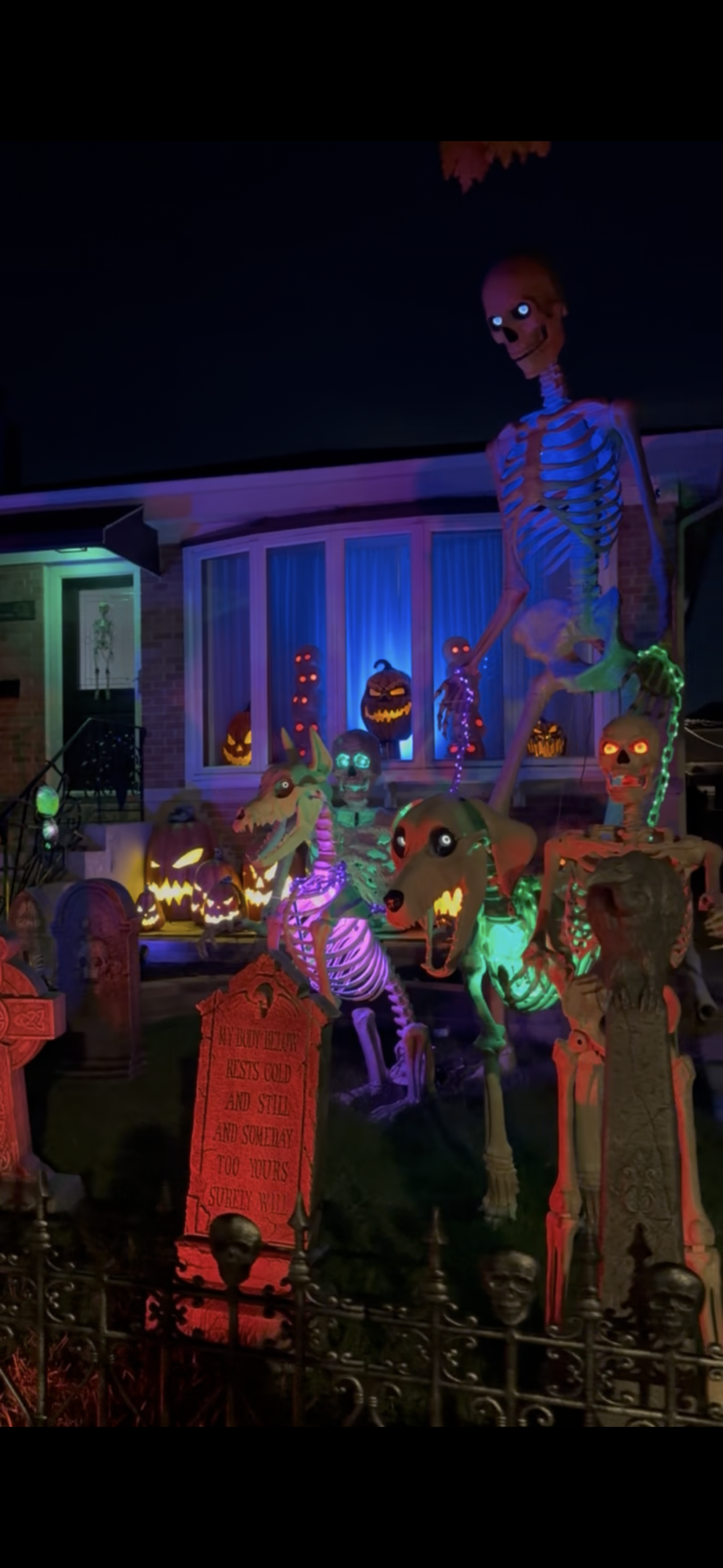 SkellyGraveYard Halloween Display in Chicago, Illinois