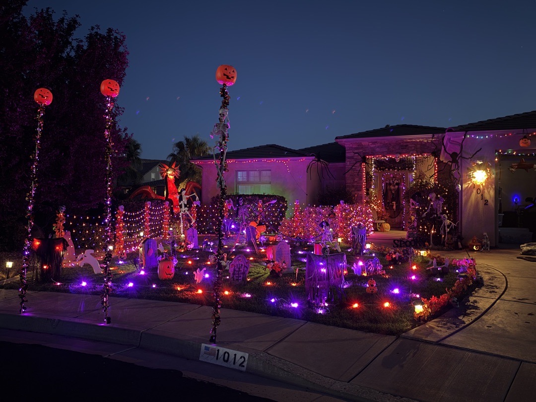 Colorful Halloween House in Washington, UT