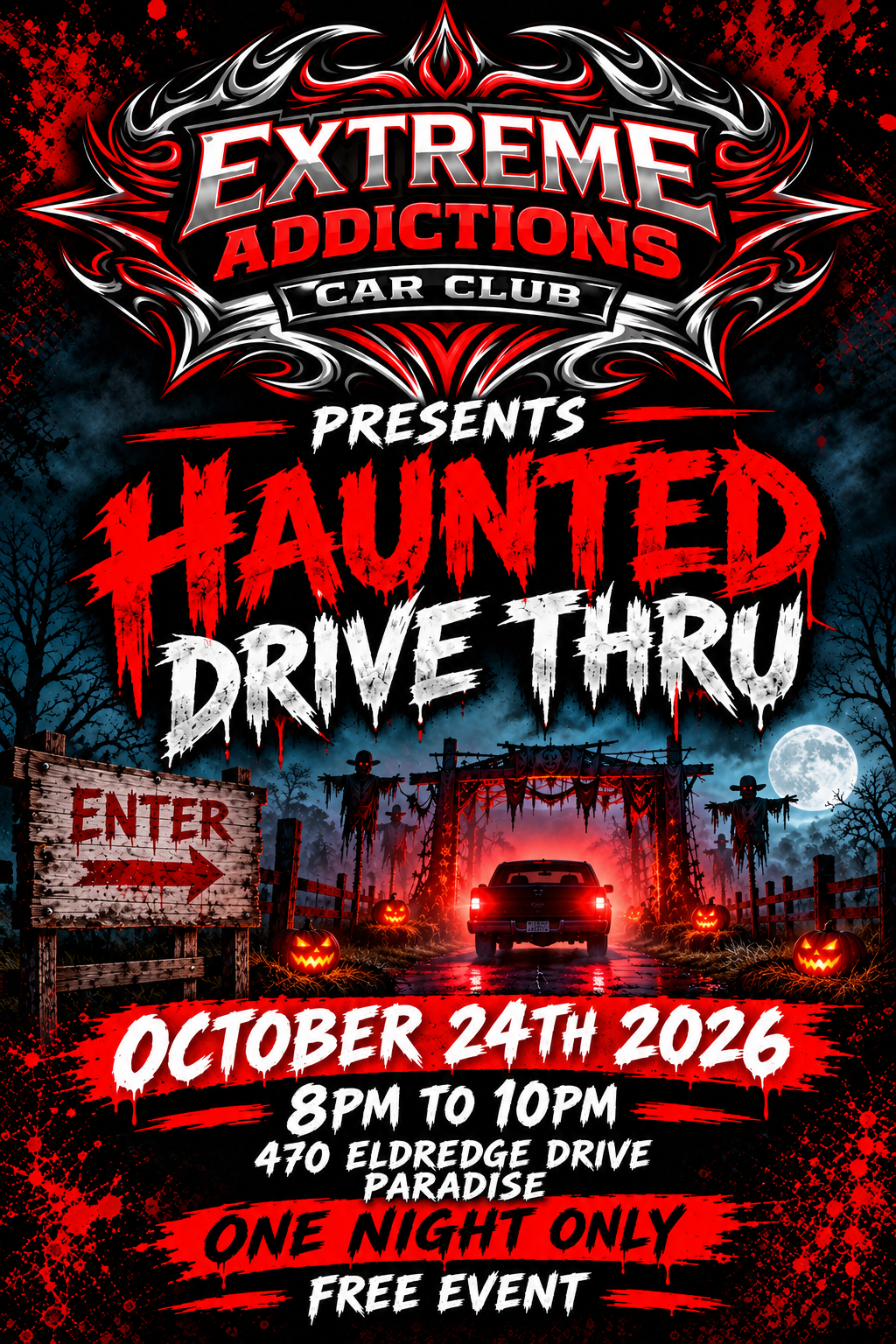 Haunted Drive Thru in Paradise, California