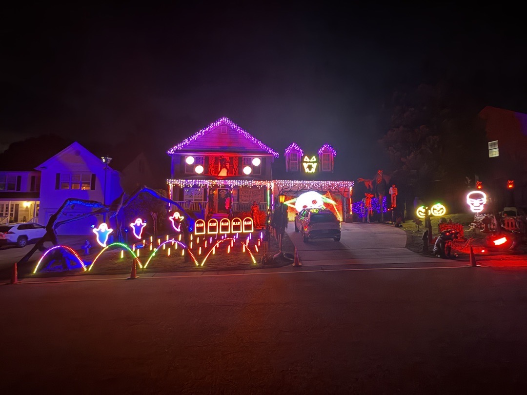 Wood Family Light Show in Wake Forest, NC