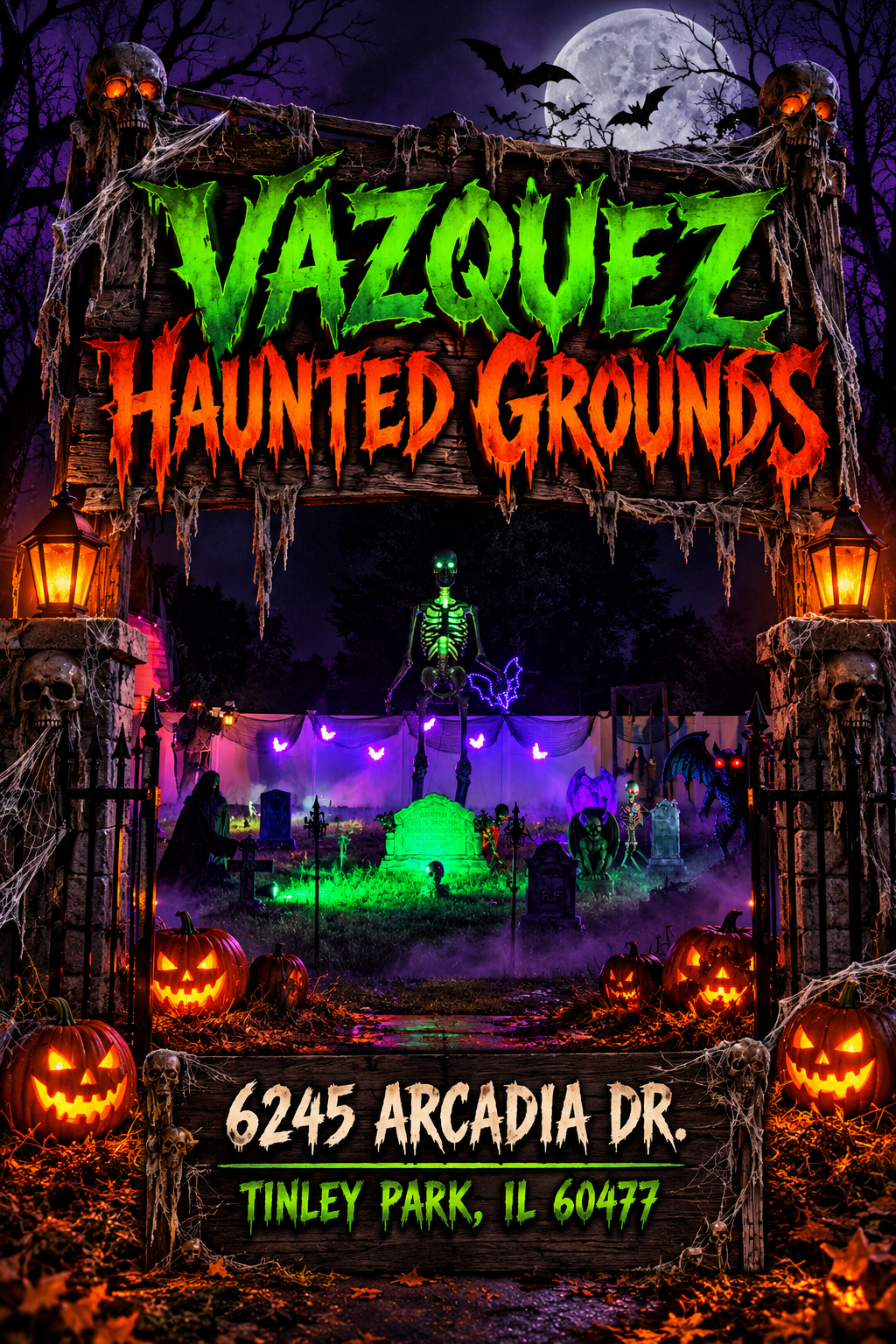 Vazquez Haunted Grounds in Tinley Park, Illinois