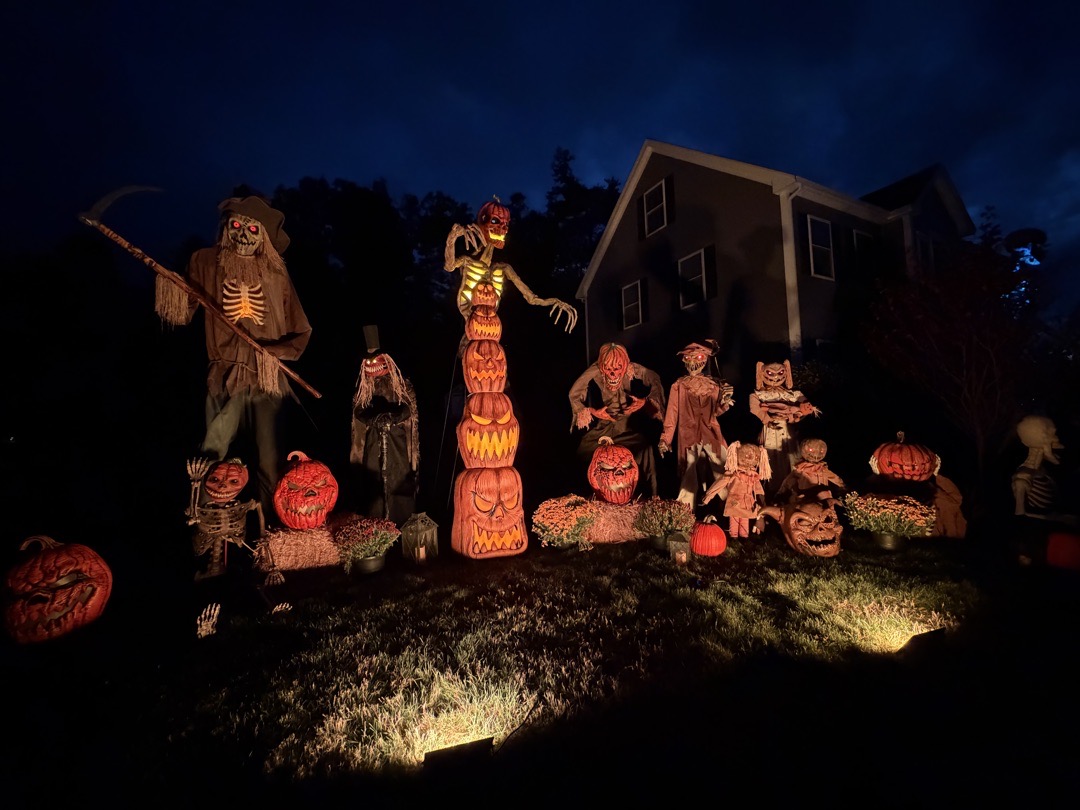 The Patch of Grinning Ghouls Drive-Through Haunt in Georgetown, Massachusetts