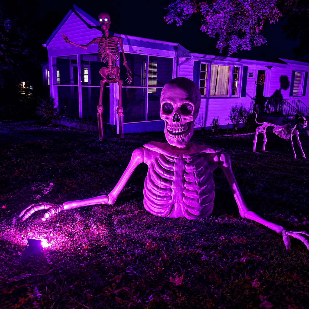 Rest in Peace On Robertson Halloween Display in South Chesterfield, Virginia