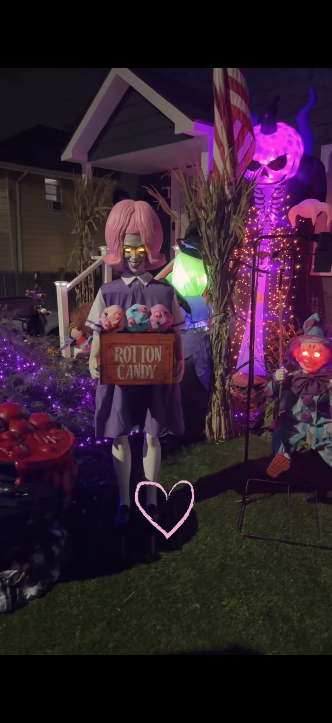 Rotton Candy Yard Halloween Haunt in Braintree, Massachusetts