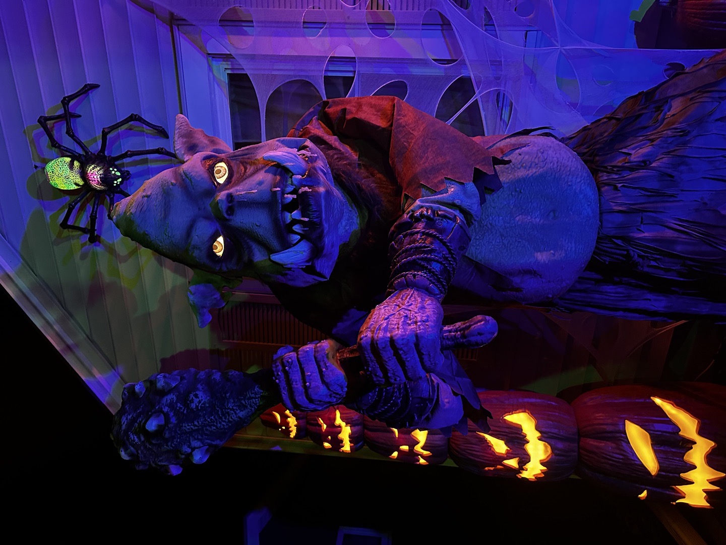 Witches, Werewolves & Other Wicked Woods Creatures Oh My! Halloween Display in Fredonia, Wisconsin