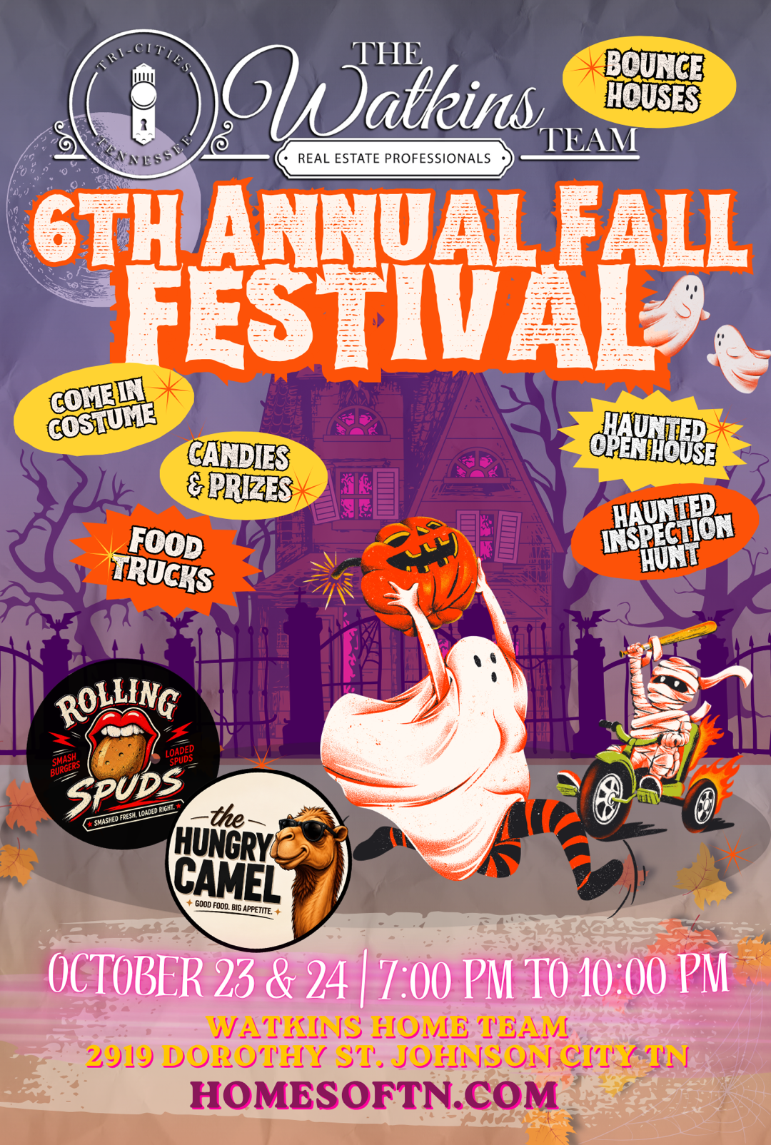 Watkins Home Team 6th Annual Fall Festival Haunted House in Johnson City, Tennessee