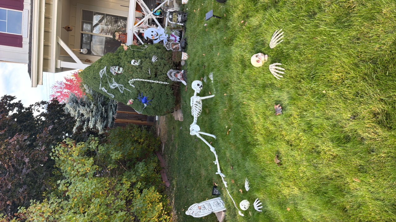 Decorations and Free Candy Halloween Display in Reno, Nevada