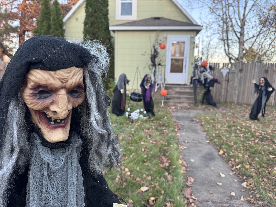 SpookyWitchy Yard Haunt in Hibbing, Minnesota