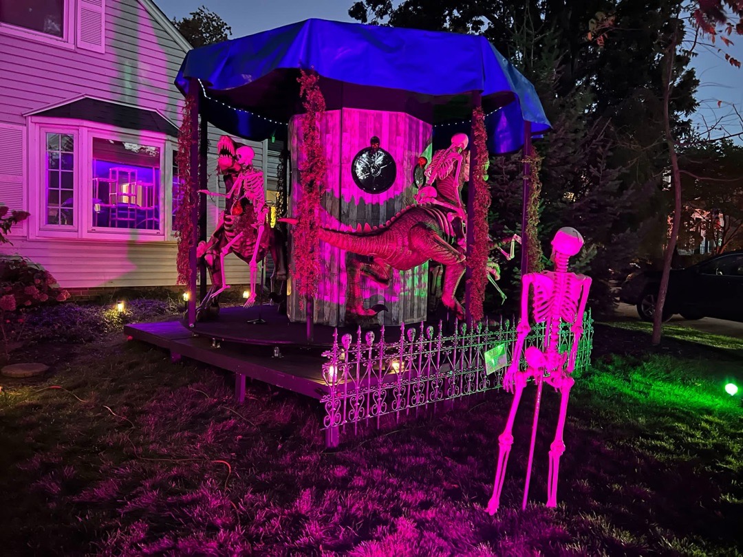 Dinousel Halloween Haunt in Bay Village, Ohio