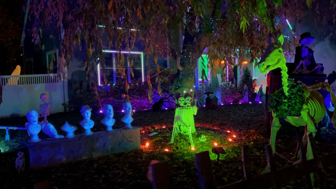 Haunted House And Decorations in Needham, Massachusetts