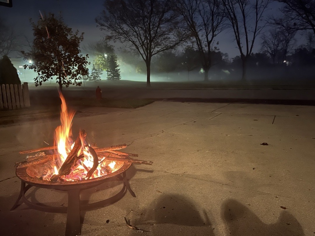 Suffield Trick Or Treat and Bonfire! Halloween Display in Arlington Heights, Illinois