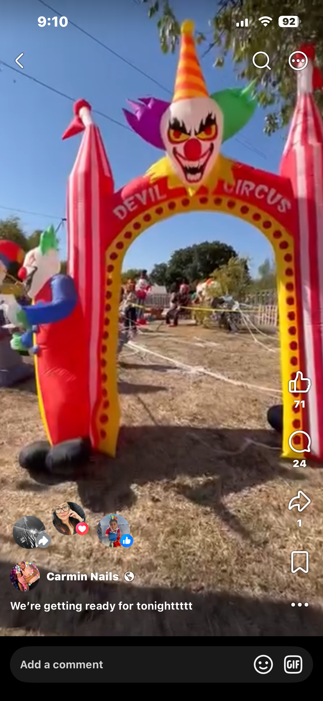 CarnEvil Circus Haunted Trail in grand prairie, Texas