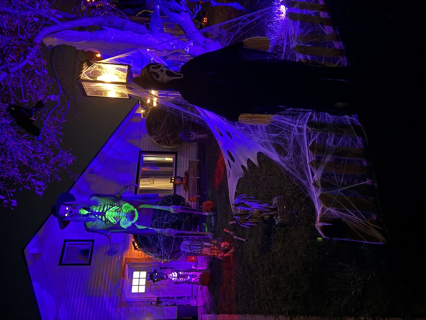 The Wicked Graveyard Halloween Display in Montgomery, Illinois
