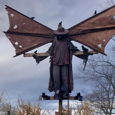 silent Lake Horror Yard Display