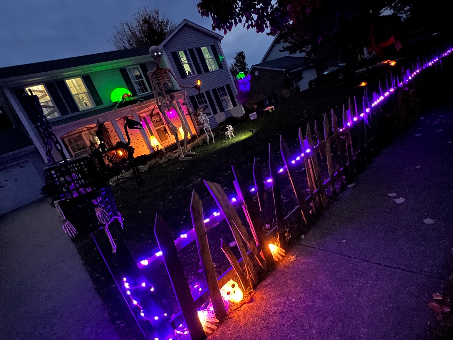 danville halloween selfie yard