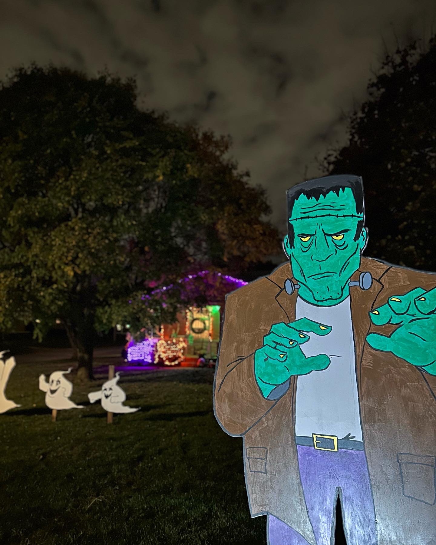 Halloween horror scene