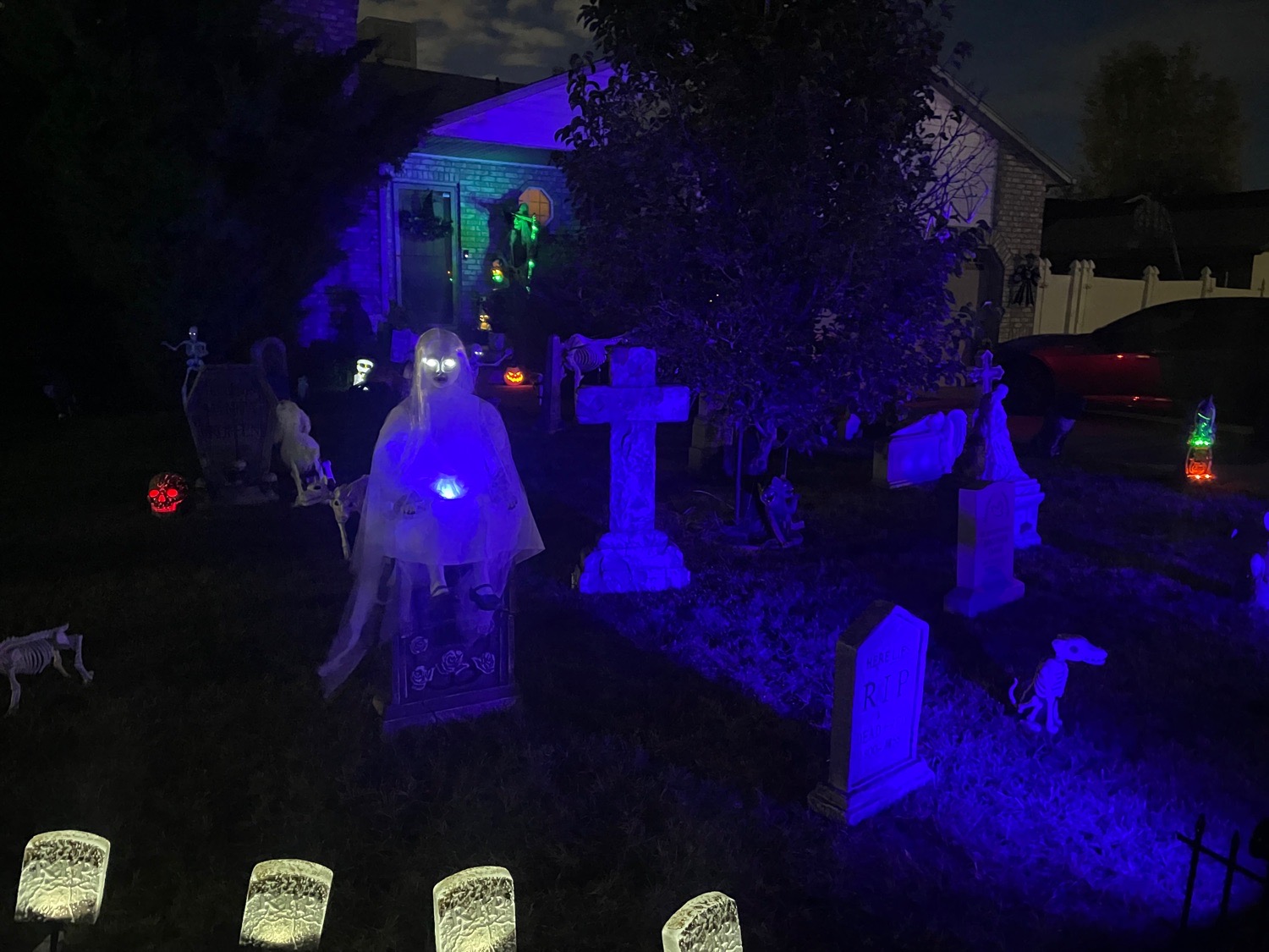 Moonlight magic cemetery