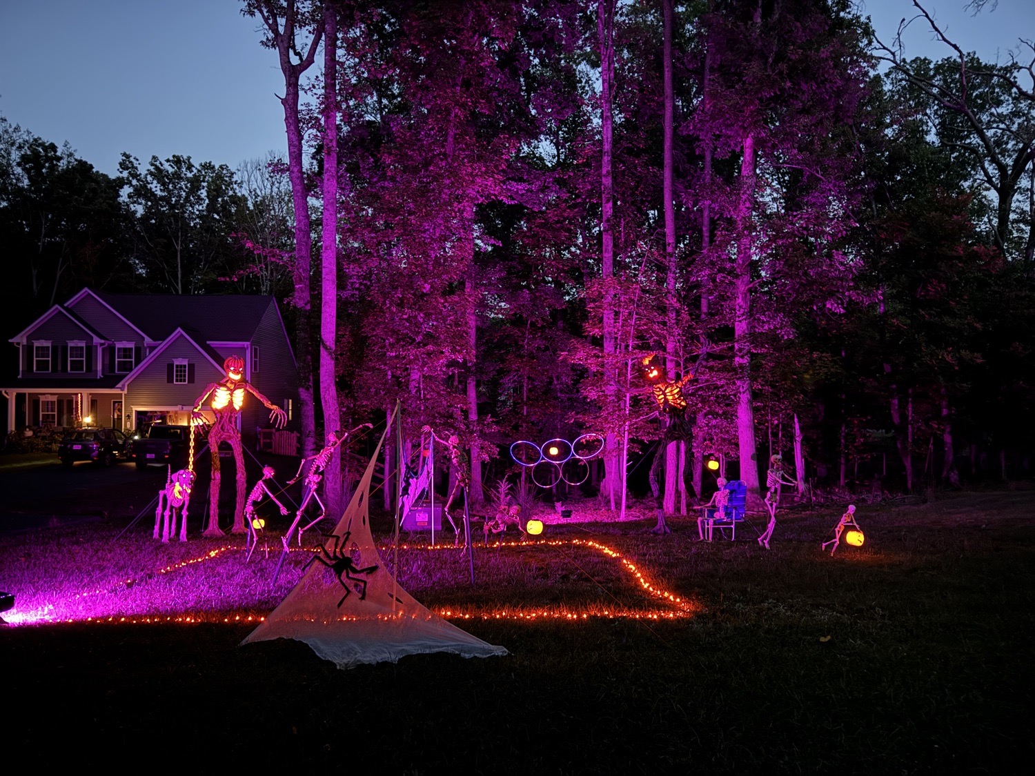 Halloween display at broken Island