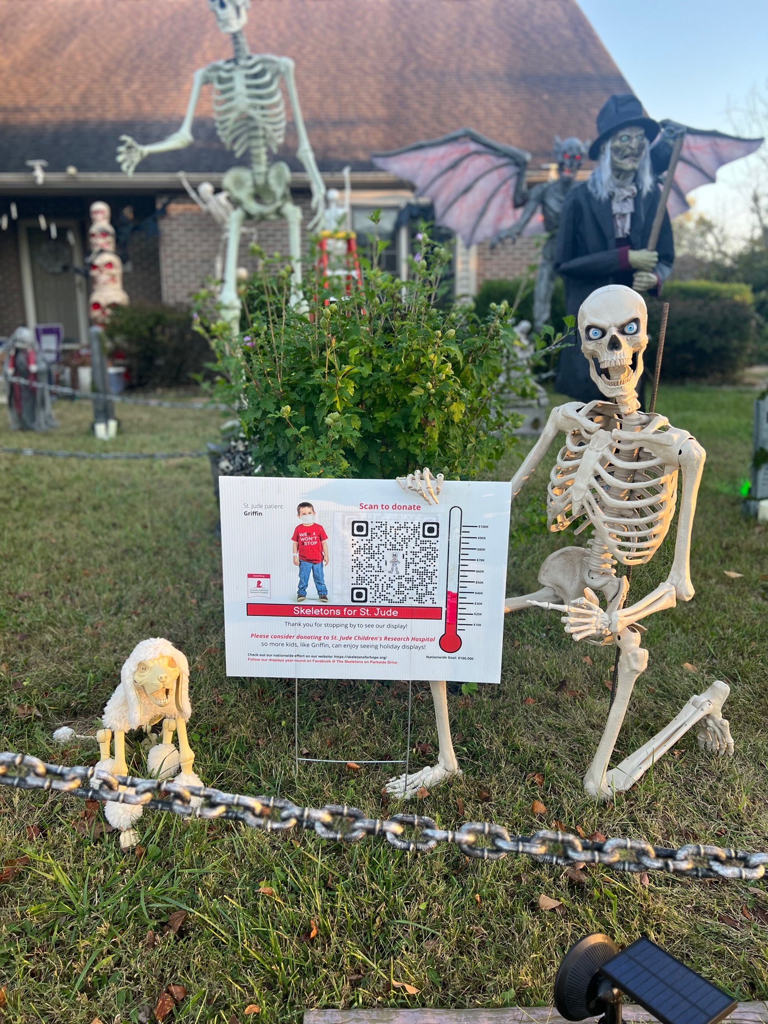 Skeletons on Parkside Drive