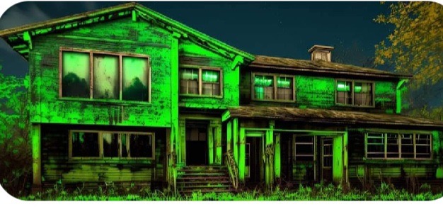 Light show and haunted house