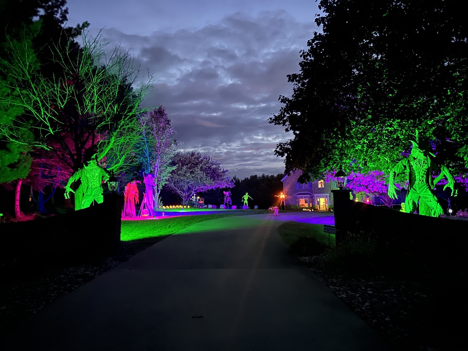 the Davis Manor Halloween Haunt in Milan, Illinois