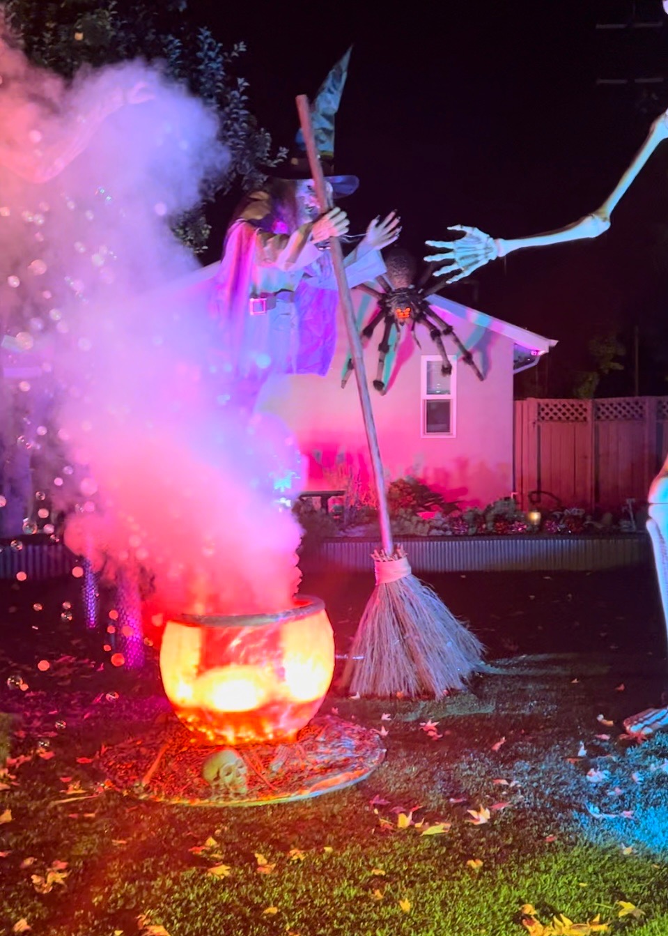 bubbling cauldron & Disco Skelley