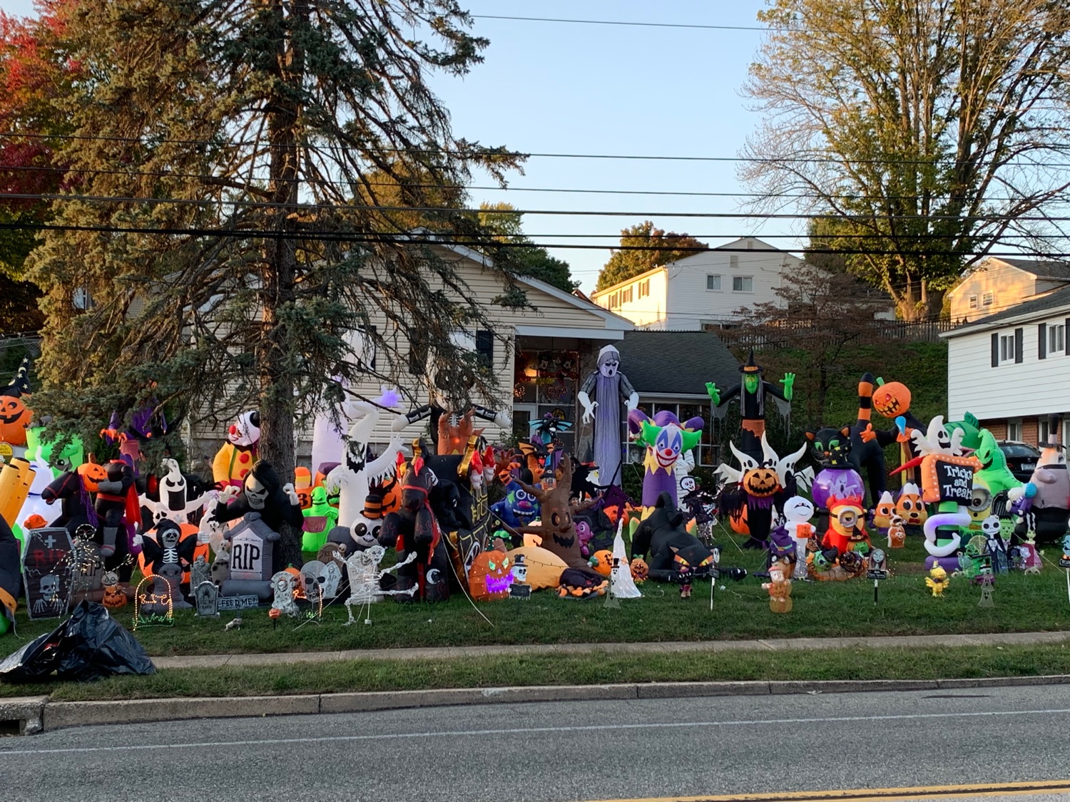 halloween Lawn on Lawrence
