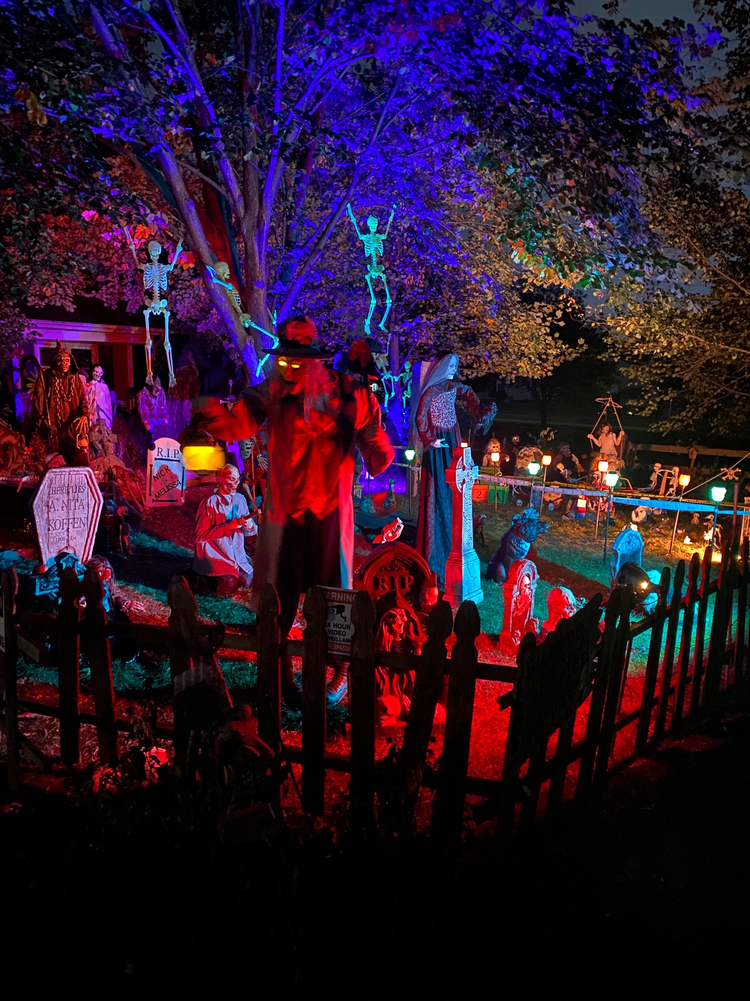 Apparition on Adbeth Halloween Display in Woodridge, Illinois