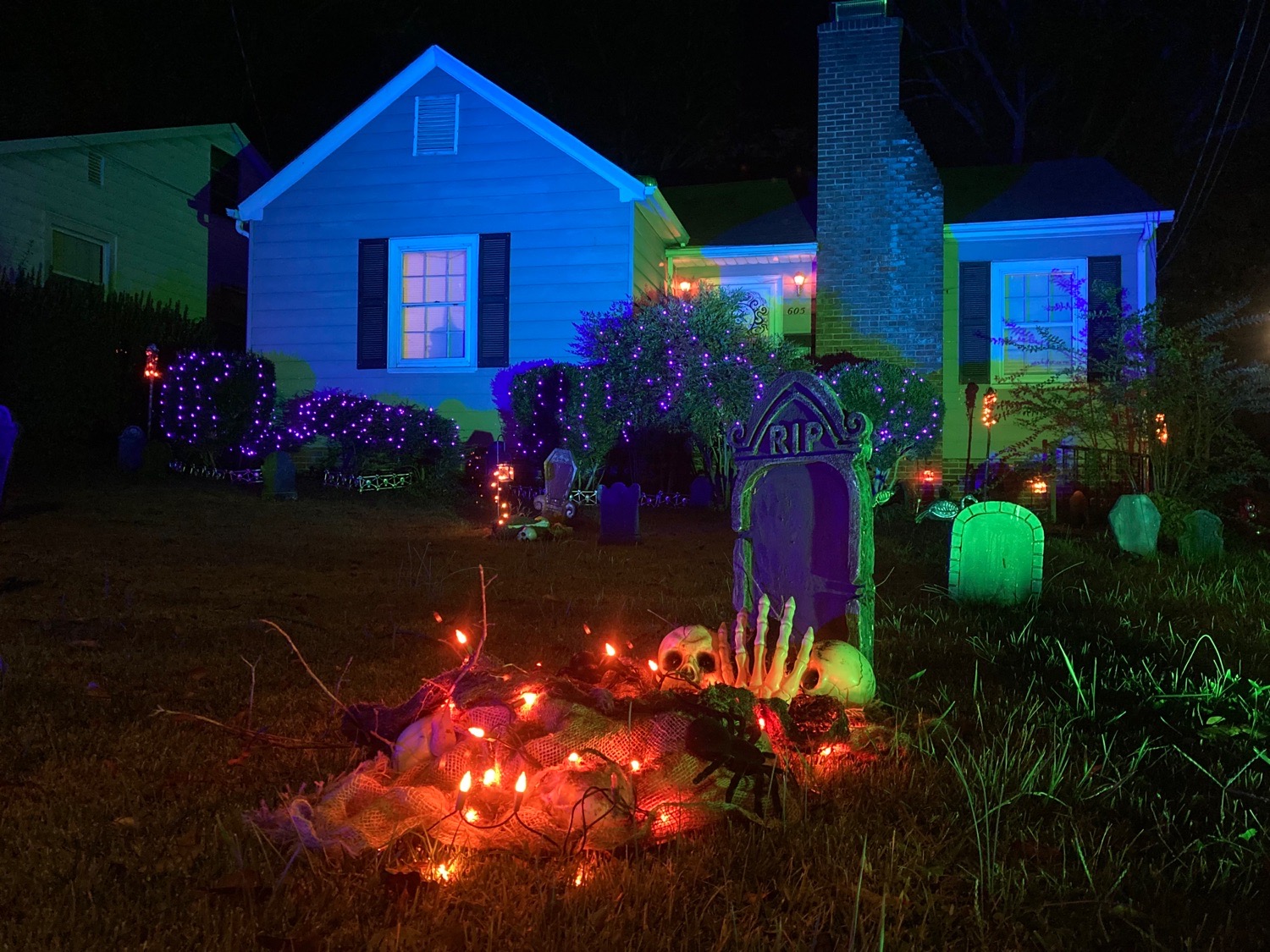 Illuminated Graveyard
