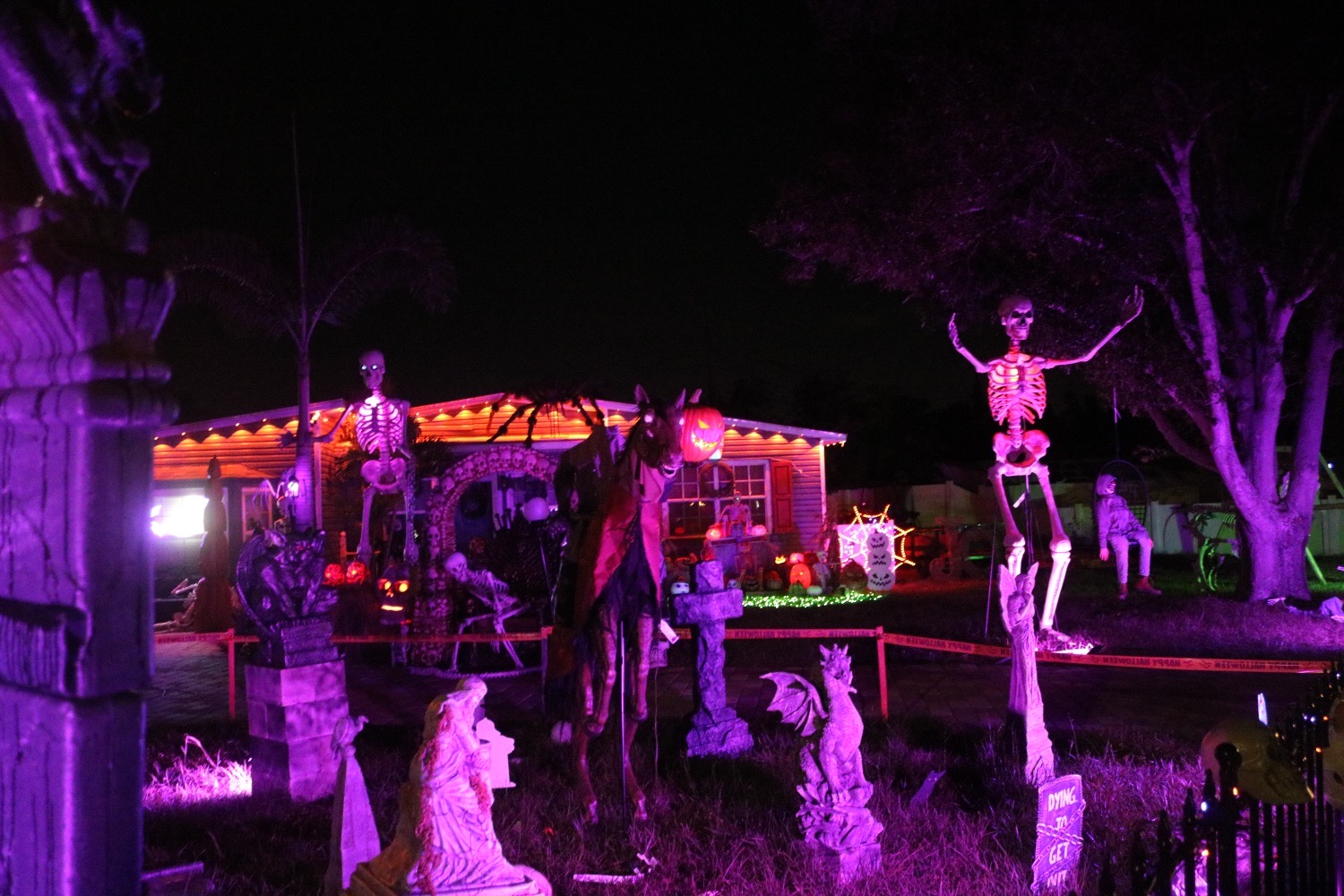 skeleton and graveyard